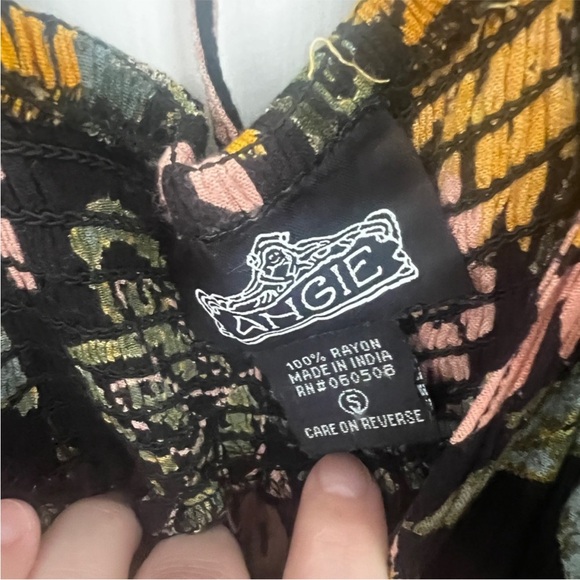 Angie Black Floral Midi Dress - Picture 6 of 6